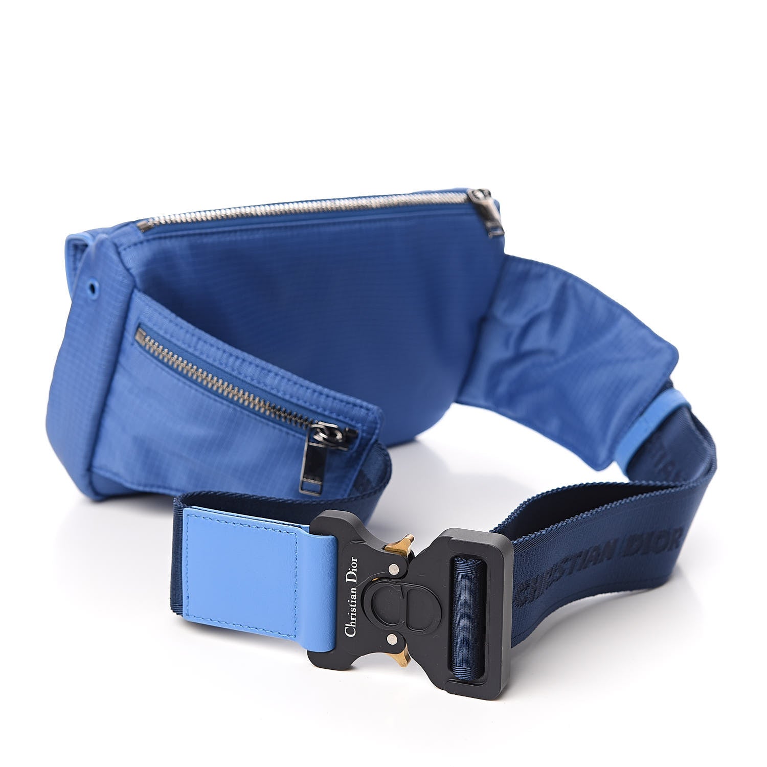 Christian Dior Nylon Saddle Belt Bag Blue 3 of 11
