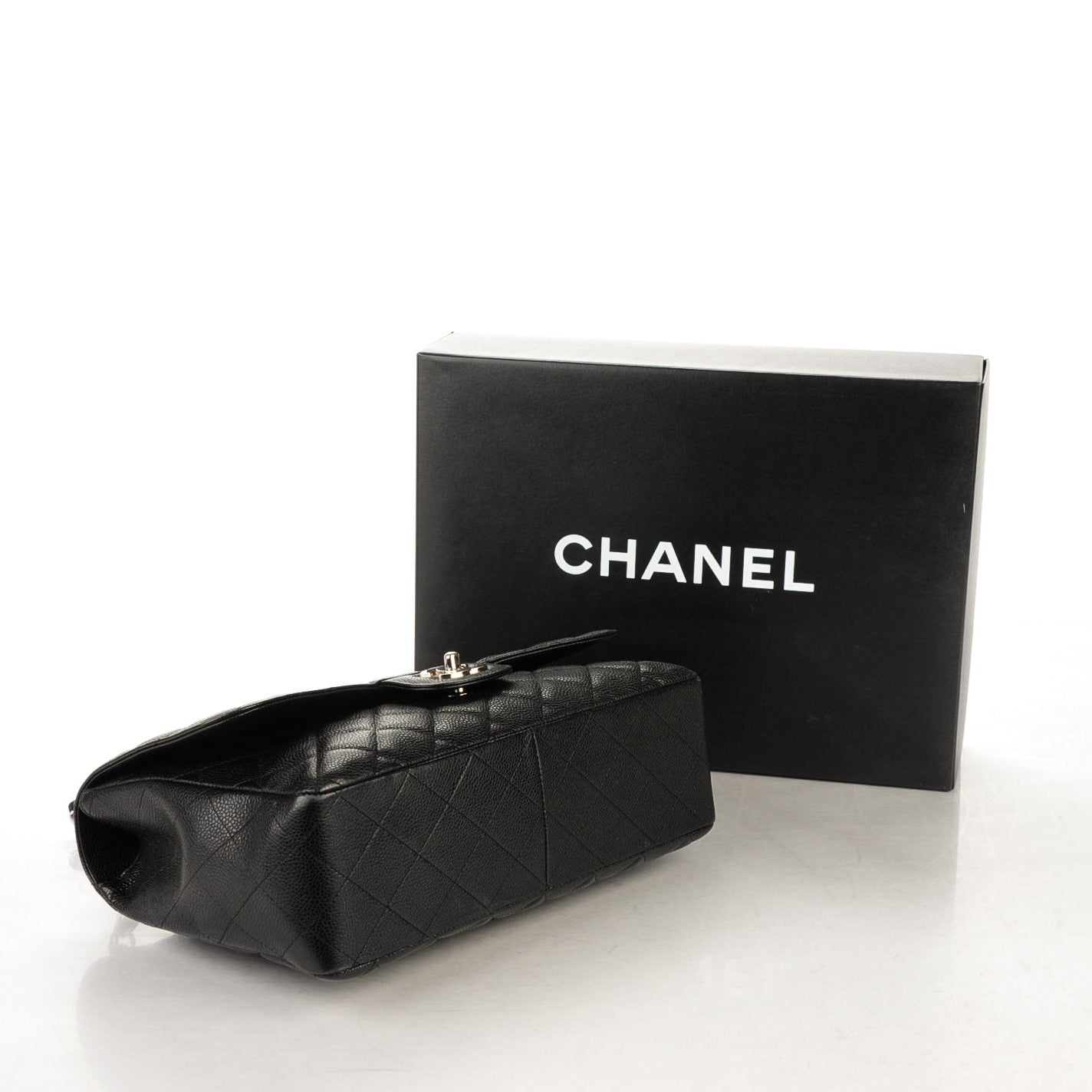 Chanel Caviar Quilted Jumbo Single Flap Black 4 of 7