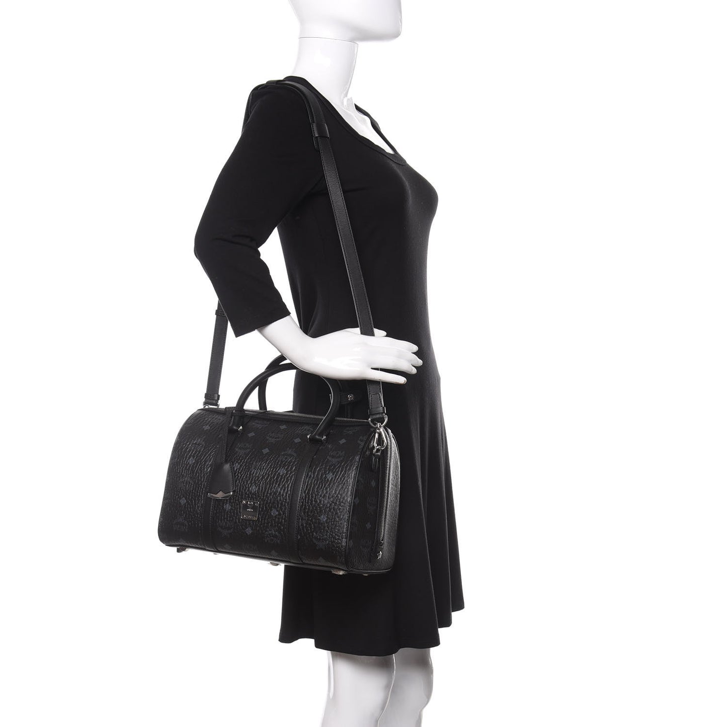 Visetos Medium Essential Boston Bag Black