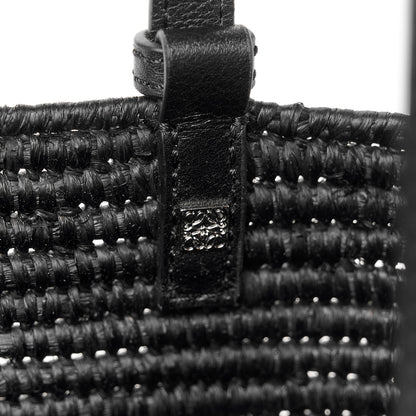 Loewe Raffia Square Small Basket Tote Bag Black 7 of 13