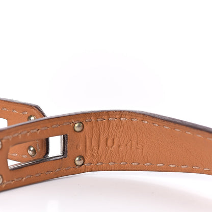 Hermes Tadelakt Kelly Double Tour Bracelet S Etoupe 4 of 6