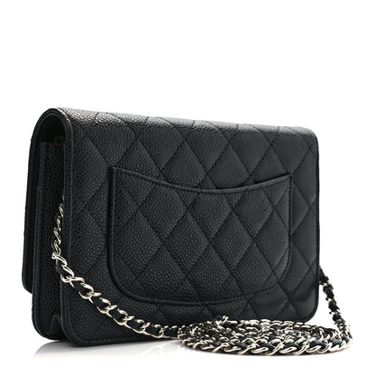 Chanel Caviar Quilted Wallet On Chain WOC Black 3 of 9