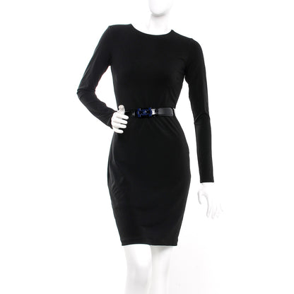 Chanel Patent Plexiglass CC Boy Belt 100 40 Black Blue 2 of 8