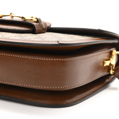 Gucci GG Supreme Monogram Horsebit 1955 Shoulder Bag Beige Brown Sugar 13 of 14