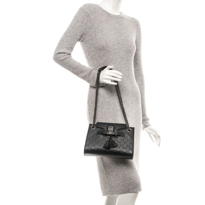 Gucci Guccissima Small Emily Shoulder Bag Black 2 of 8