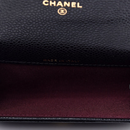 Chanel Caviar Quilted Flap Card Holder Black 5 of 8