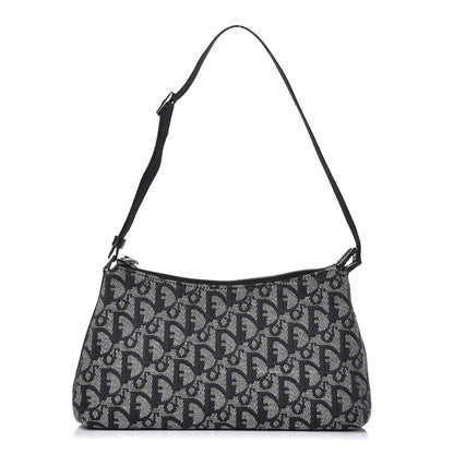 Christian Dior Monogram Shoulder Bag Pochette Black 1 of 10