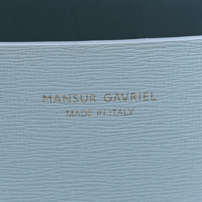 Mansur Gavriel Saffiano Small Zip Tote Light Blue 6 of 11