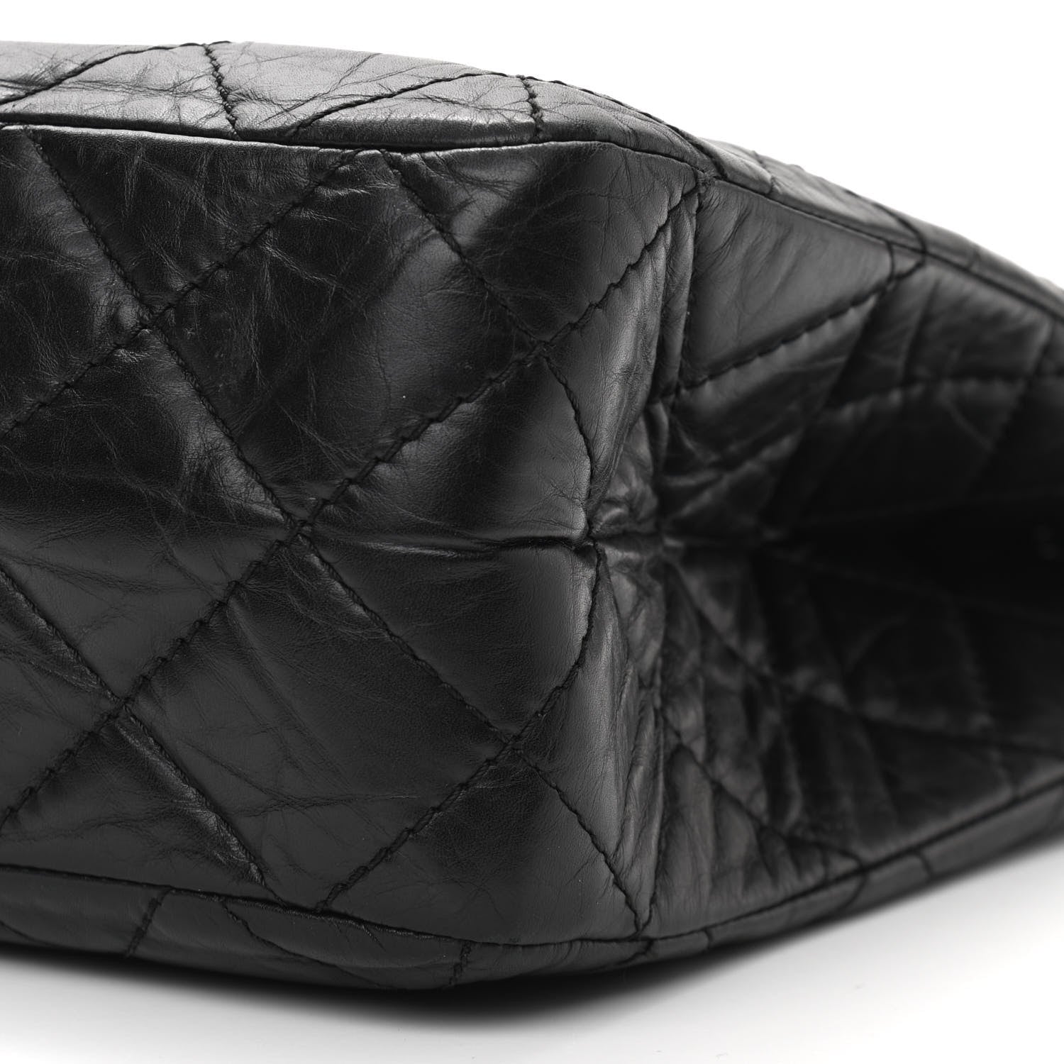 Chanel Aged Calfskin Reissue 2.55 Tote Black 9 of 13