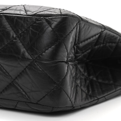 Chanel Aged Calfskin Reissue 2.55 Tote Black 9 of 13