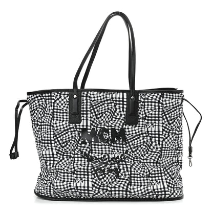 MCM Visetos Large Liz Reversible Shopper Tote Black 4 of 14