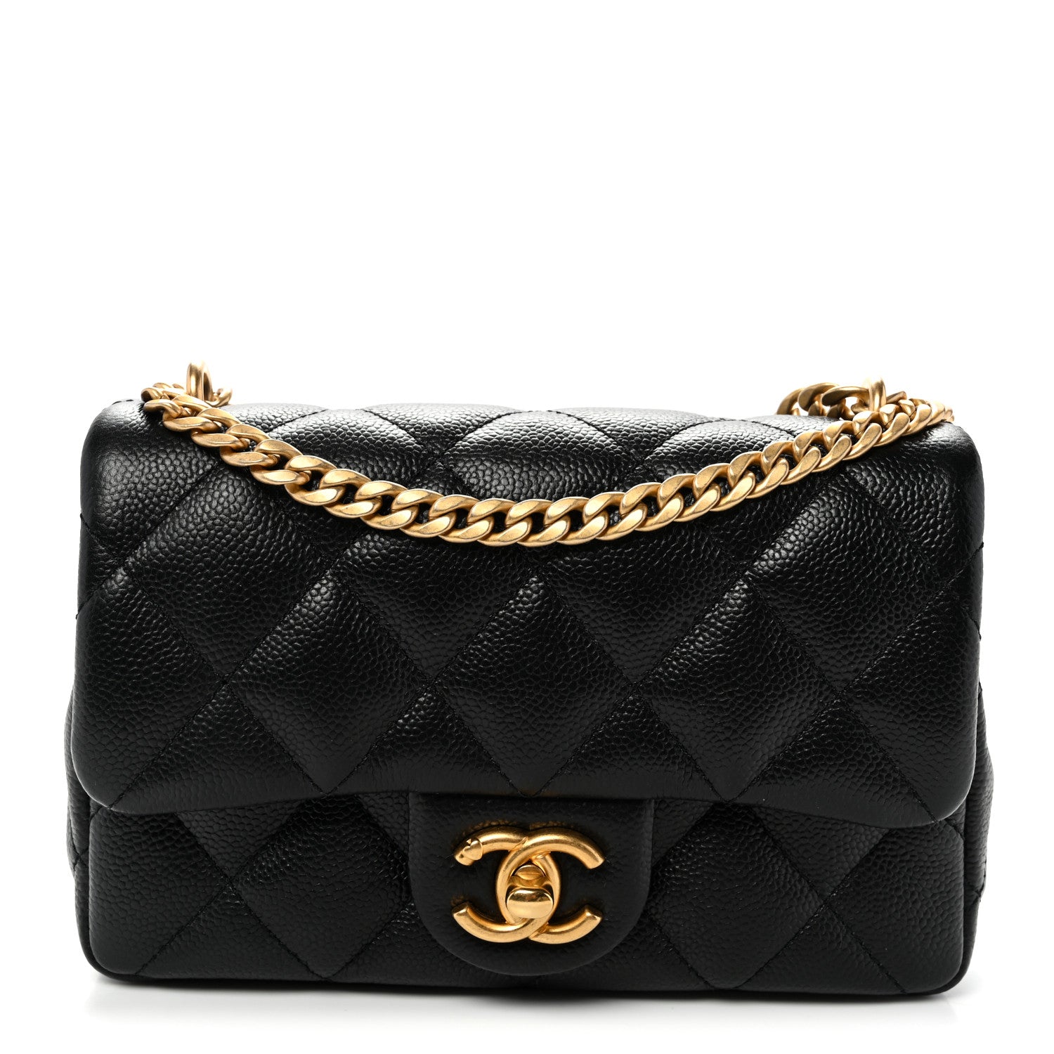Chanel Caviar Quilted Mini Sweetheart Rectangular Flap Black 1 of 11