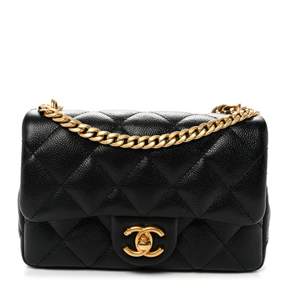 Chanel Caviar Quilted Mini Sweetheart Rectangular Flap Black 1 of 11