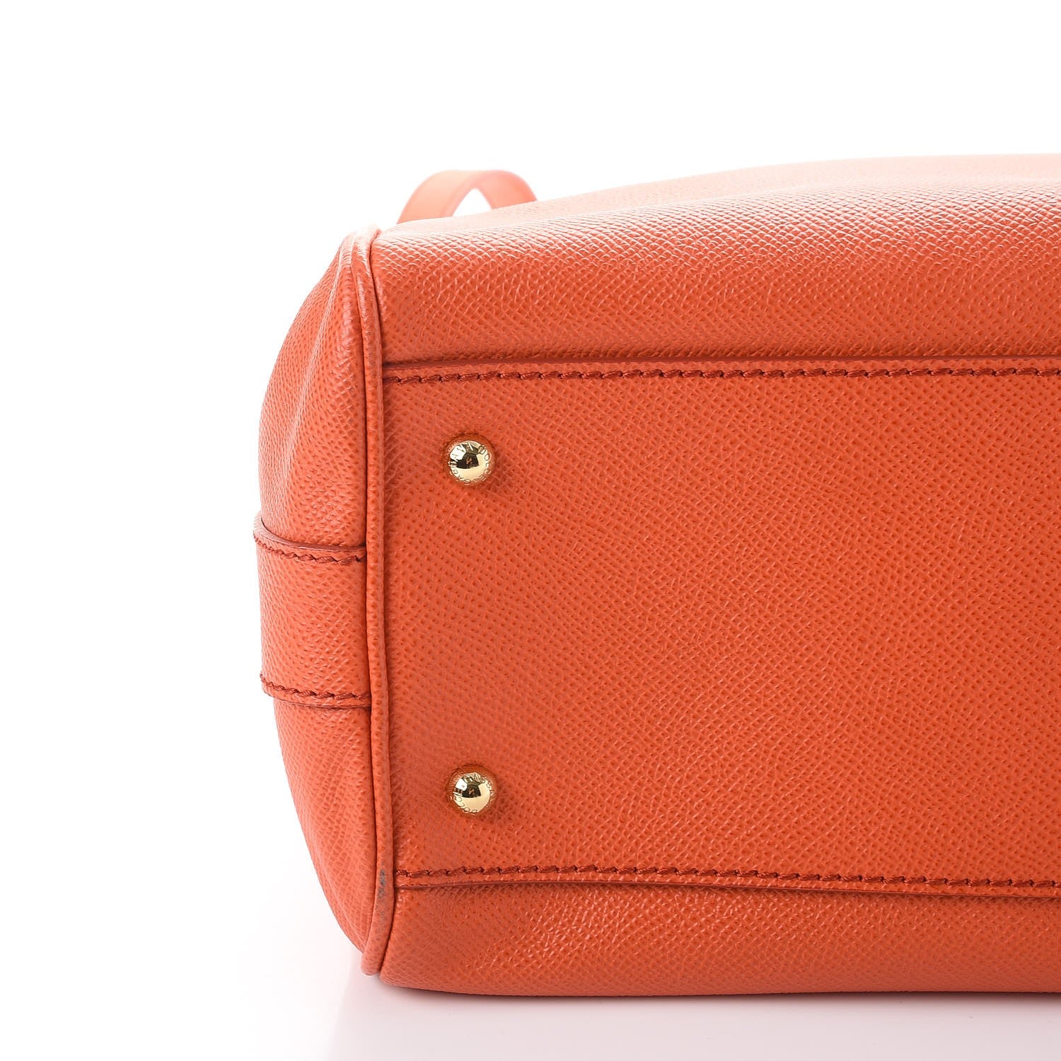 Dolce & Gabbana Dauphine Miss Sicily Double Zip Satchel Orange 10 of 13