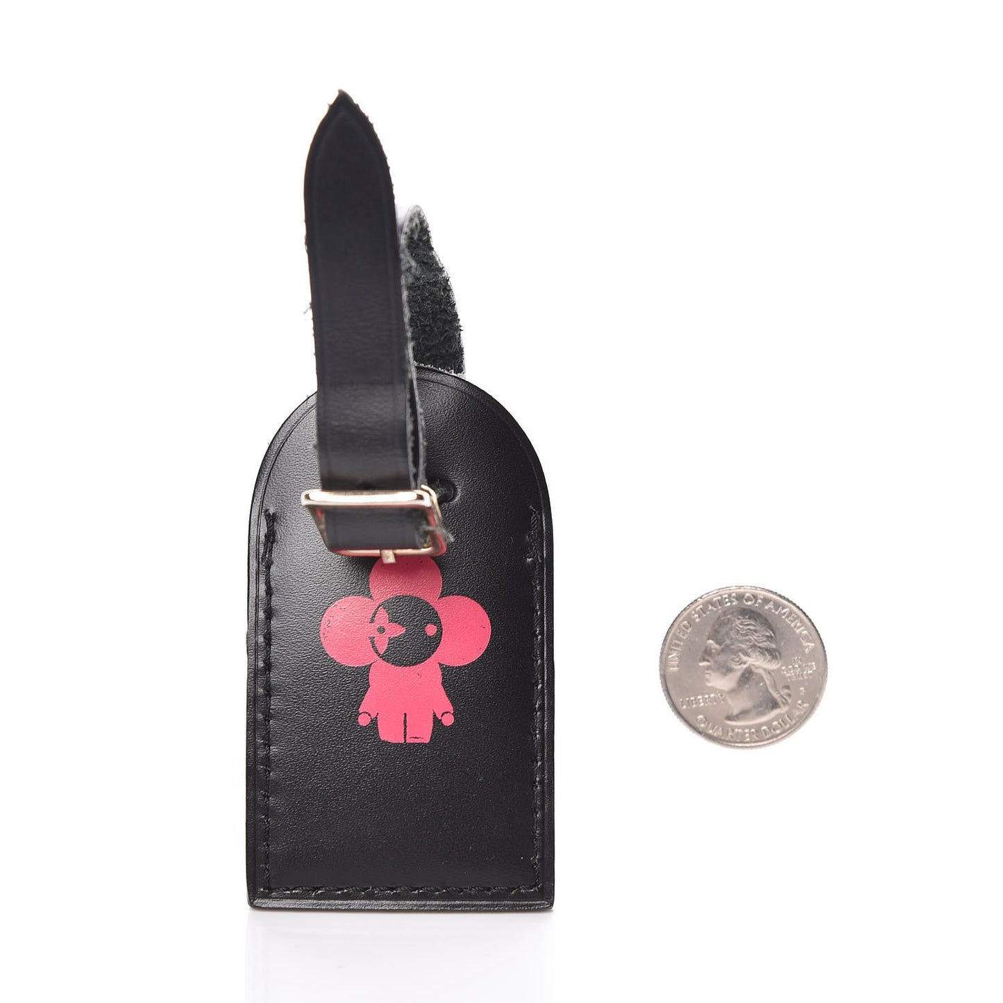 Calfskin Luggage Tag Black