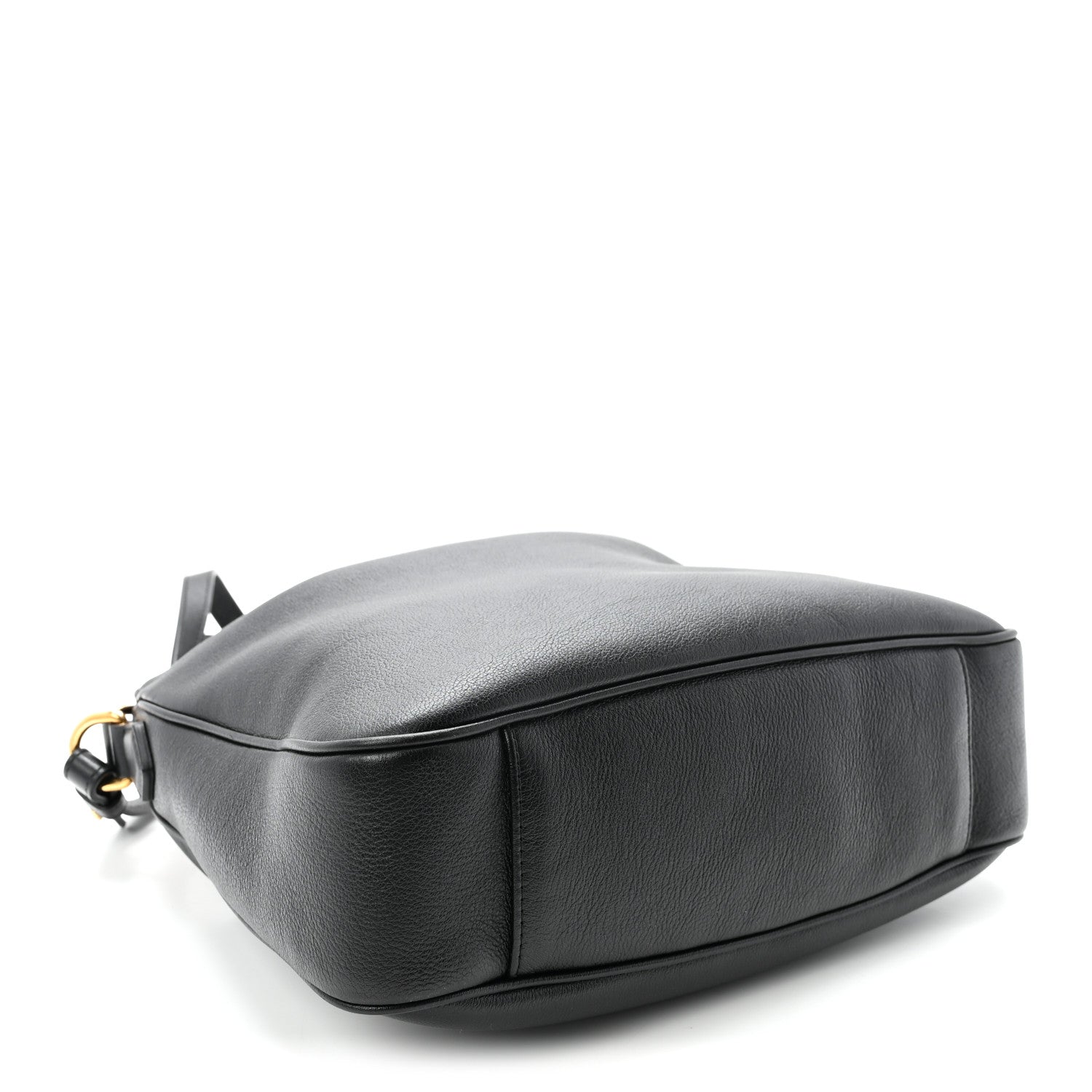 Gucci Softy Wonka Textured Dollar Calfskin Medium Diana Shoulder Bag Black Dusty Grey 4 of 10