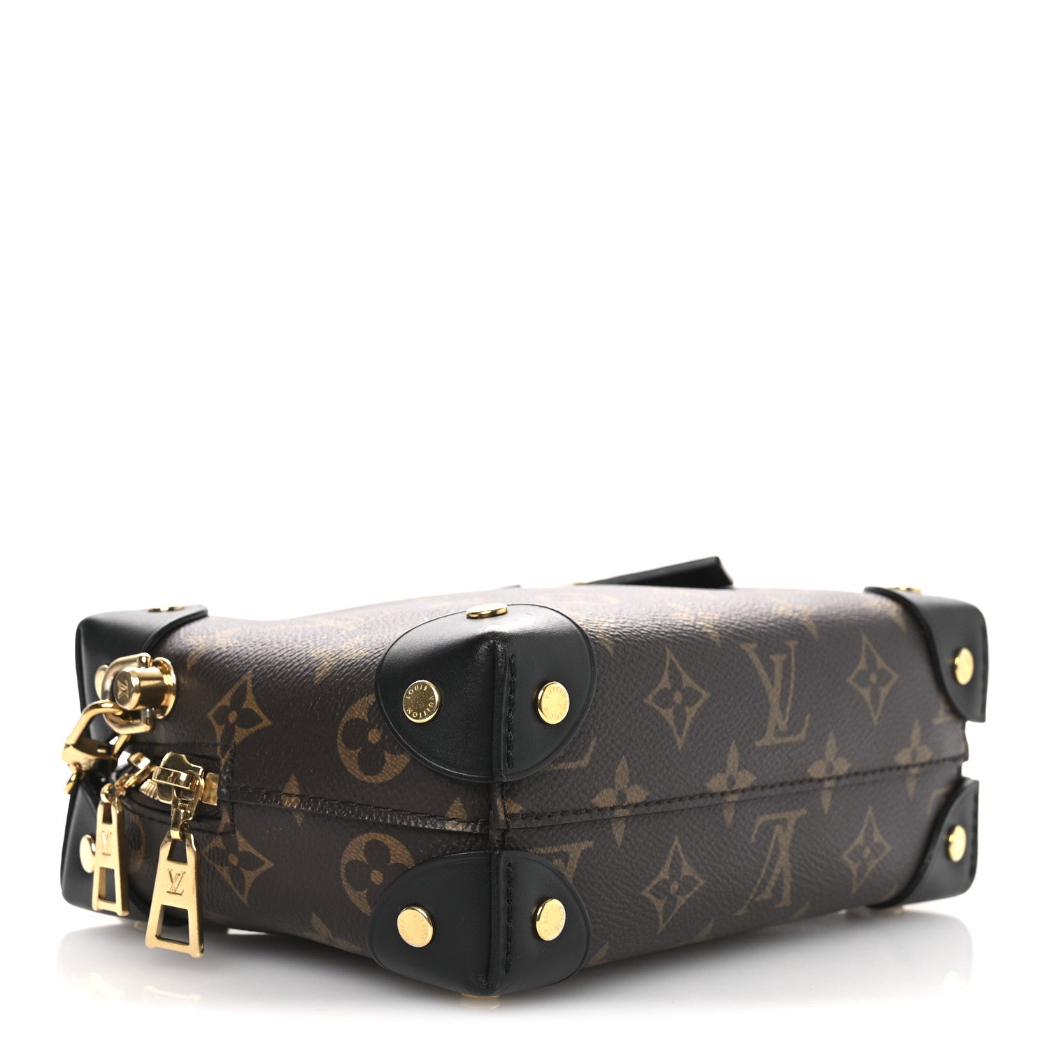 Louis Vuitton Monogram Petite Malle Souple Black 4 of 11