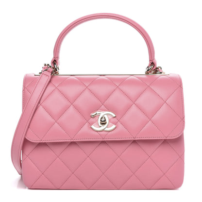 Chanel Lambskin Quilted Small Trendy CC Flap Dual Handle Bag Pink 1 of 12