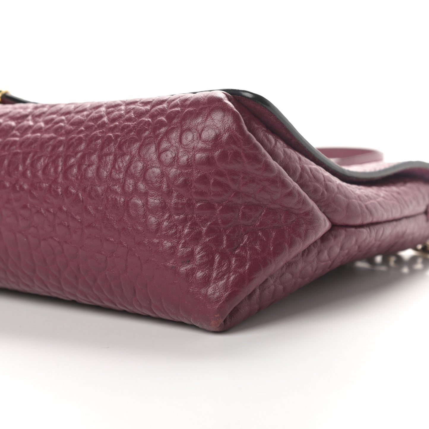 Signature Grain Medium Mildenhall Crossbody Bag Dark Plum