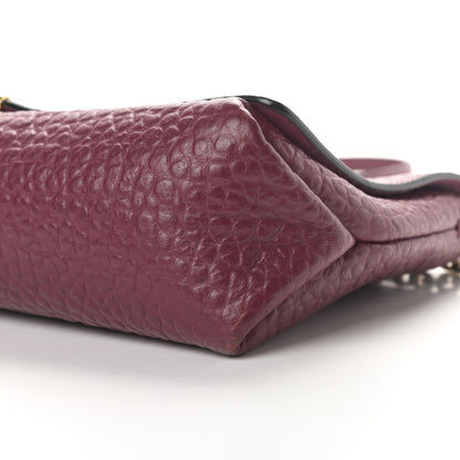 Burberry Signature Grain Medium Mildenhall Crossbody Bag Dark Plum 11 of 12