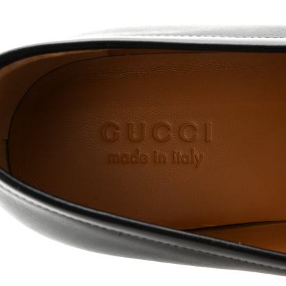 Gucci Real Betis Glamour GG Embossed Calfskin Mens Jordy Horsebit Loafers 9 Black 8 of 10
