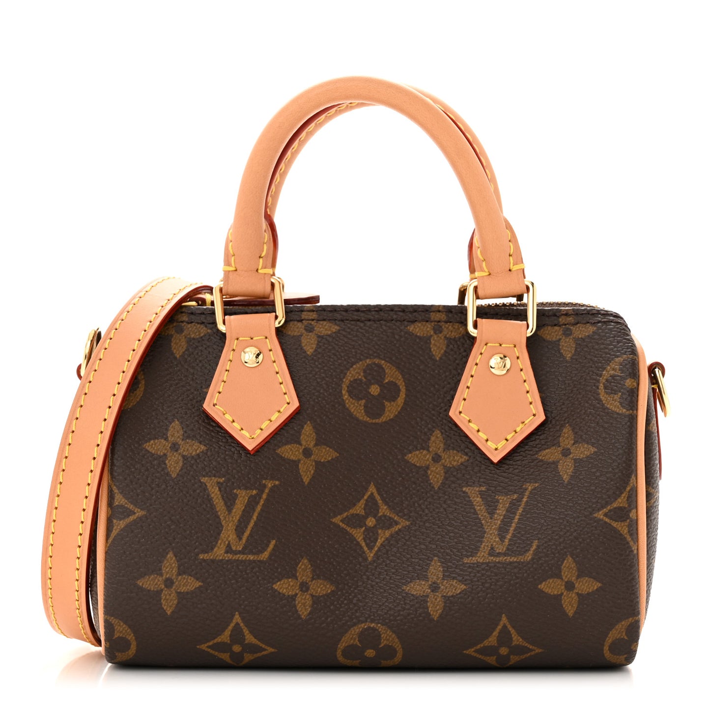 LOUIS VUITTON Monogram Nano Speedy Bandouliere
