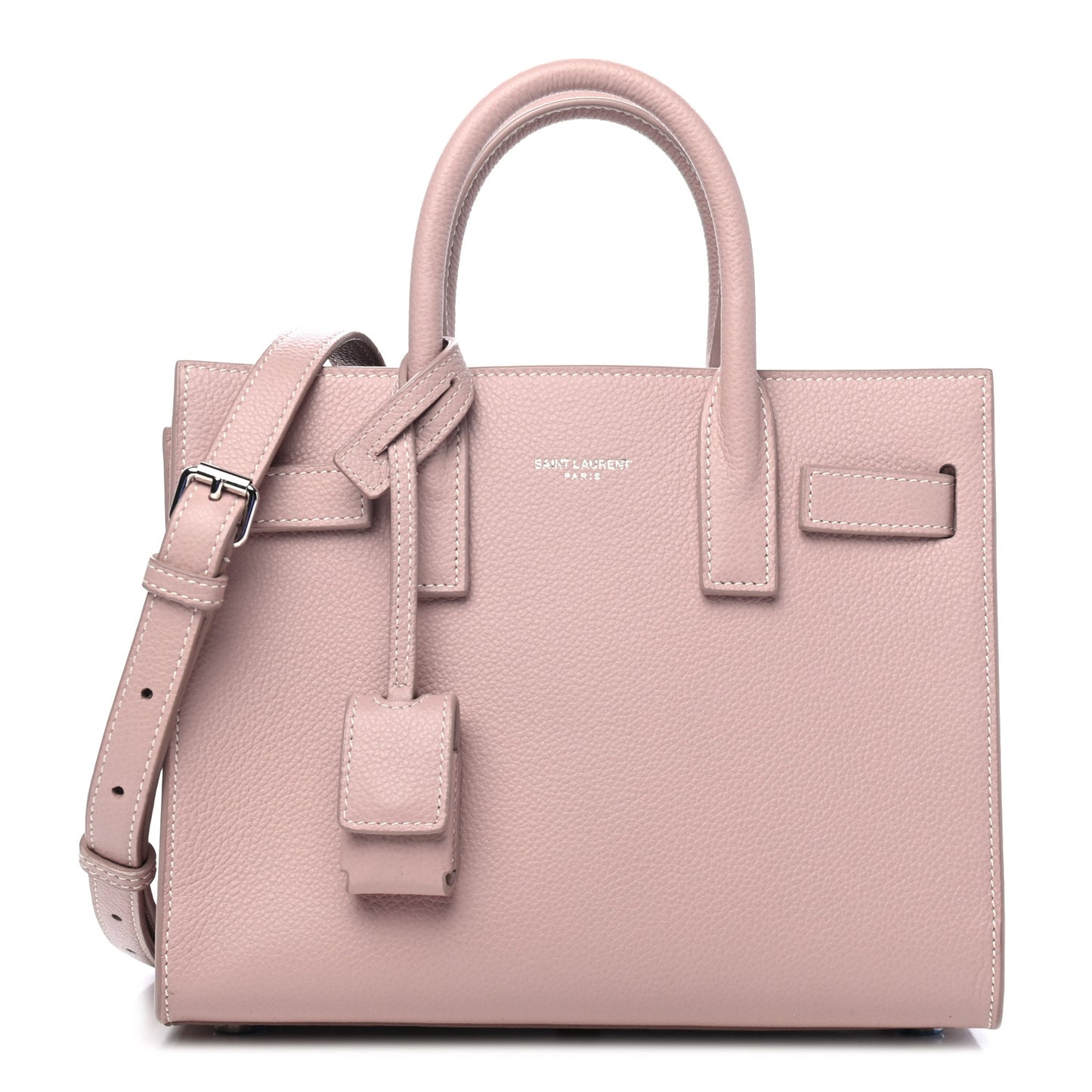 Grained Calfskin Nano Sac De Jour Antique Rose