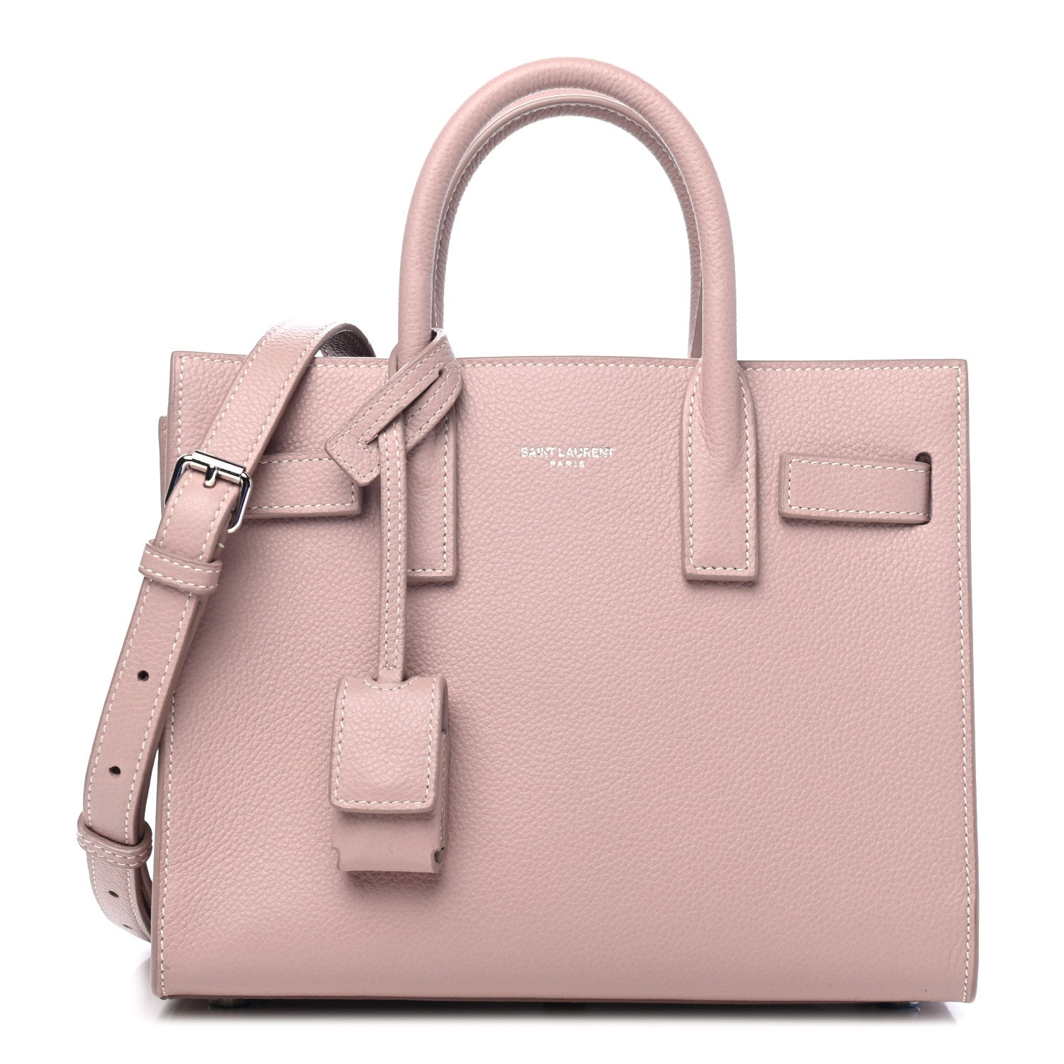 Saint Laurent Grained Calfskin Nano Sac De Jour Antique Rose 1 of 4