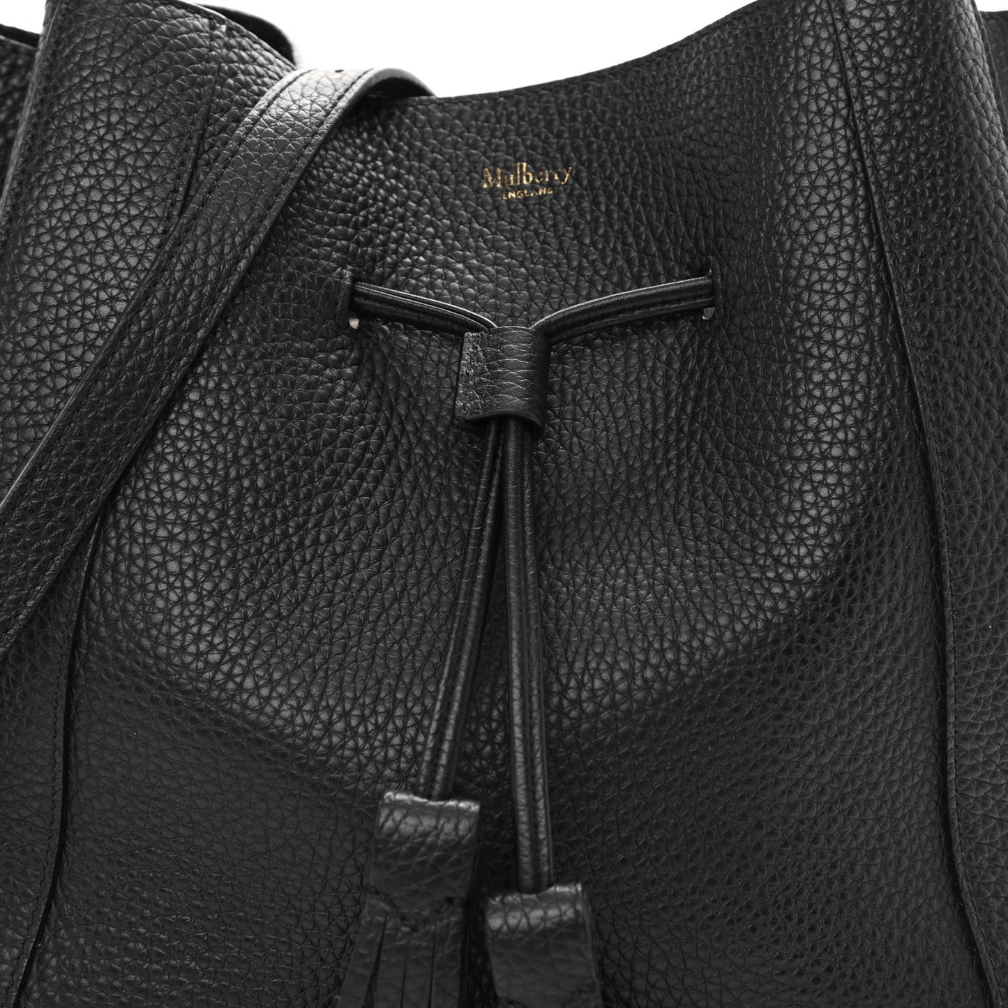 Heavy Grain Calfskin Small Millie Tote Black