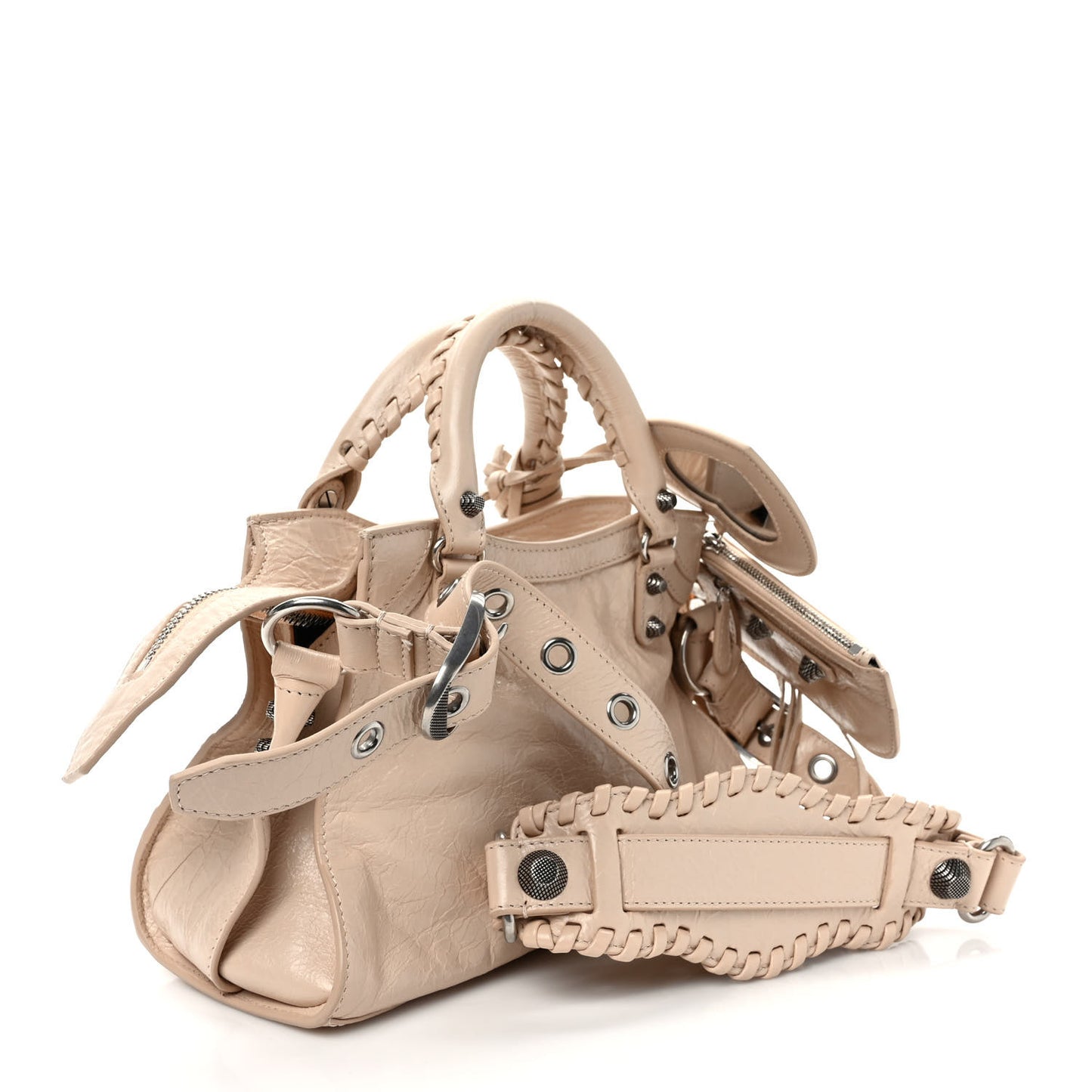 Agneau Arena Neo Cagole Handbag XS Sand Beige