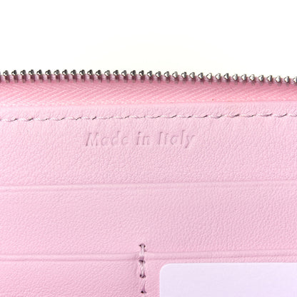 Celine Lambskin Large Zip Around Multifunction Wallet Antique Rose Black 6 of 12