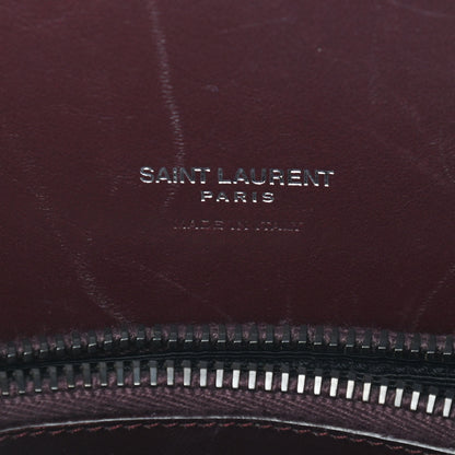 Saint Laurent Grained Calfskin Small Classic Sac De Jour Amaranto 6 of 12