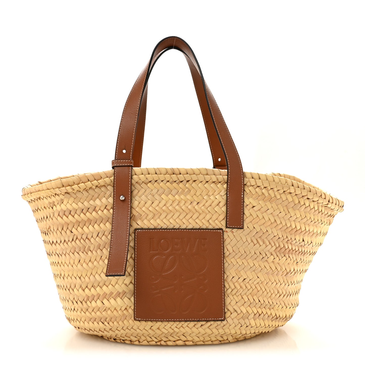 Raffia Large Basket Tote Bag Natural Tan