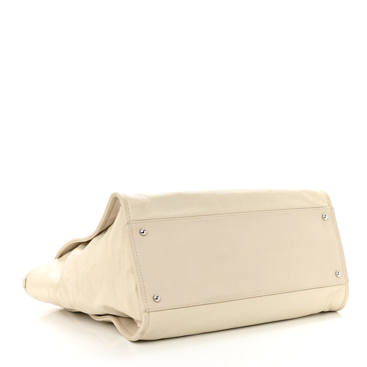 Chanel Calfskin Deauville Tote White 4 of 14