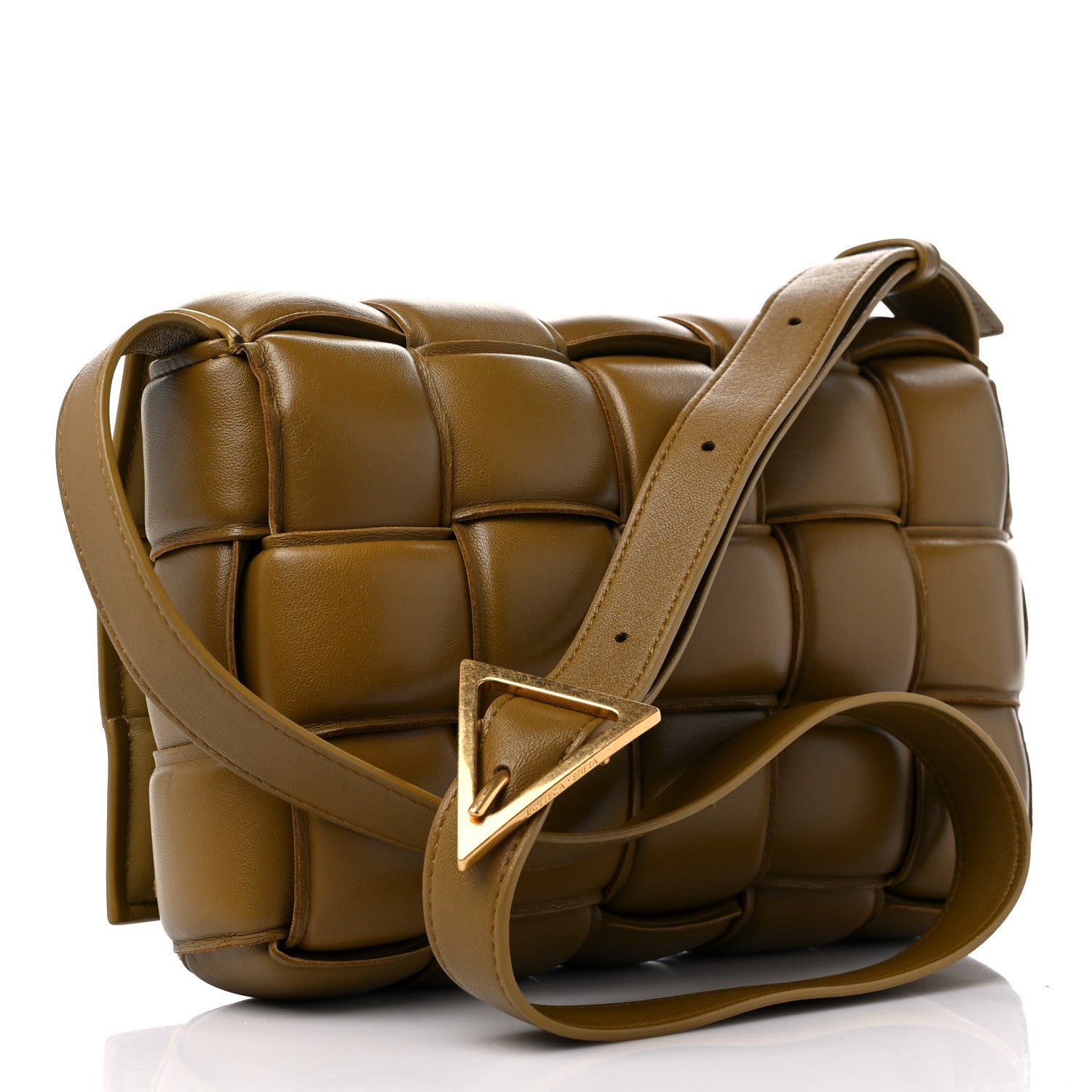 Bottega Veneta Nappa Maxi Intreccio Padded Cassette Crossbody Bag Caramel 3 of 13