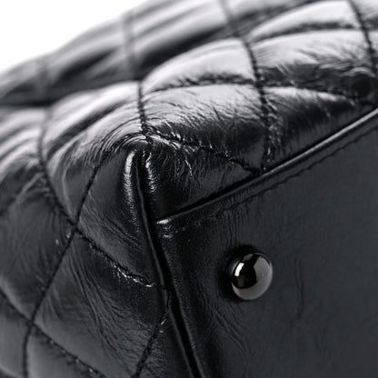 Chanel Aged Calfskin Quilted Small Coco Handle Flap So Black 10 of 12