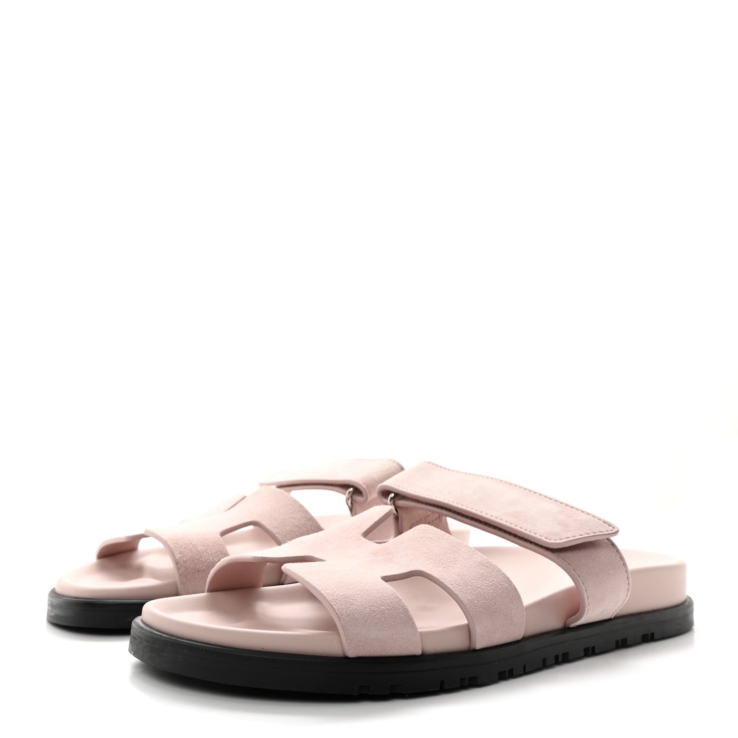 Suede Goatskin Womens Chypre Sandals Rose Porcelaine