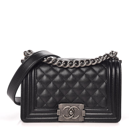 Chanel Caviar Quilted Small Boy Flap Black 1 of 13
