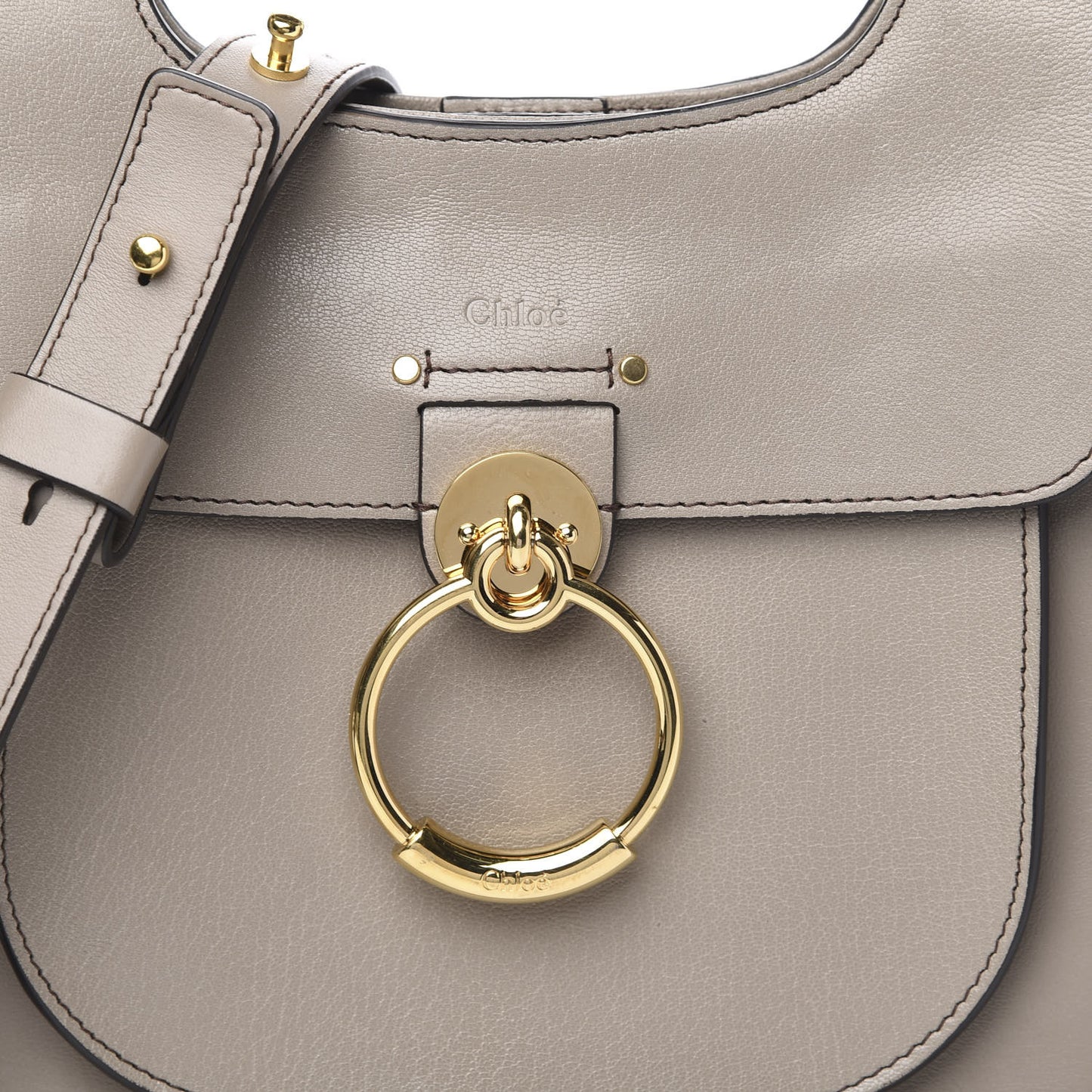 Calfskin Medium Tess Hobo Motty Grey