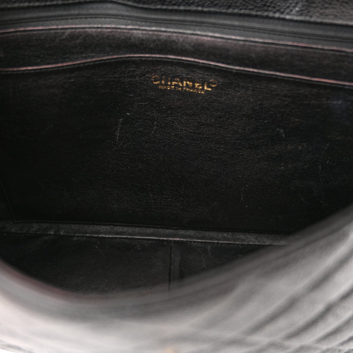 Caviar Quilted Jumbo Single Flap Black