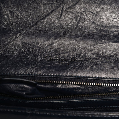 Christian Dior Crinkled Lambskin Cannage Medium Diorama Flap Bag Navy 6 of 11