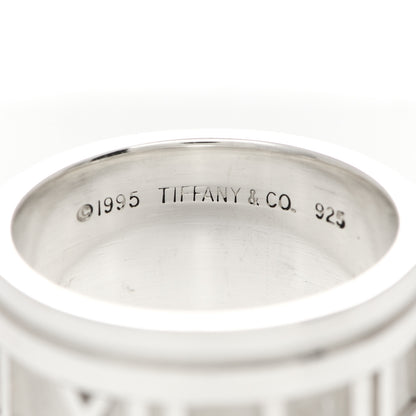 Tiffany Sterling Silver 12mm Atlas Band Ring 56 7.5 4 of 4