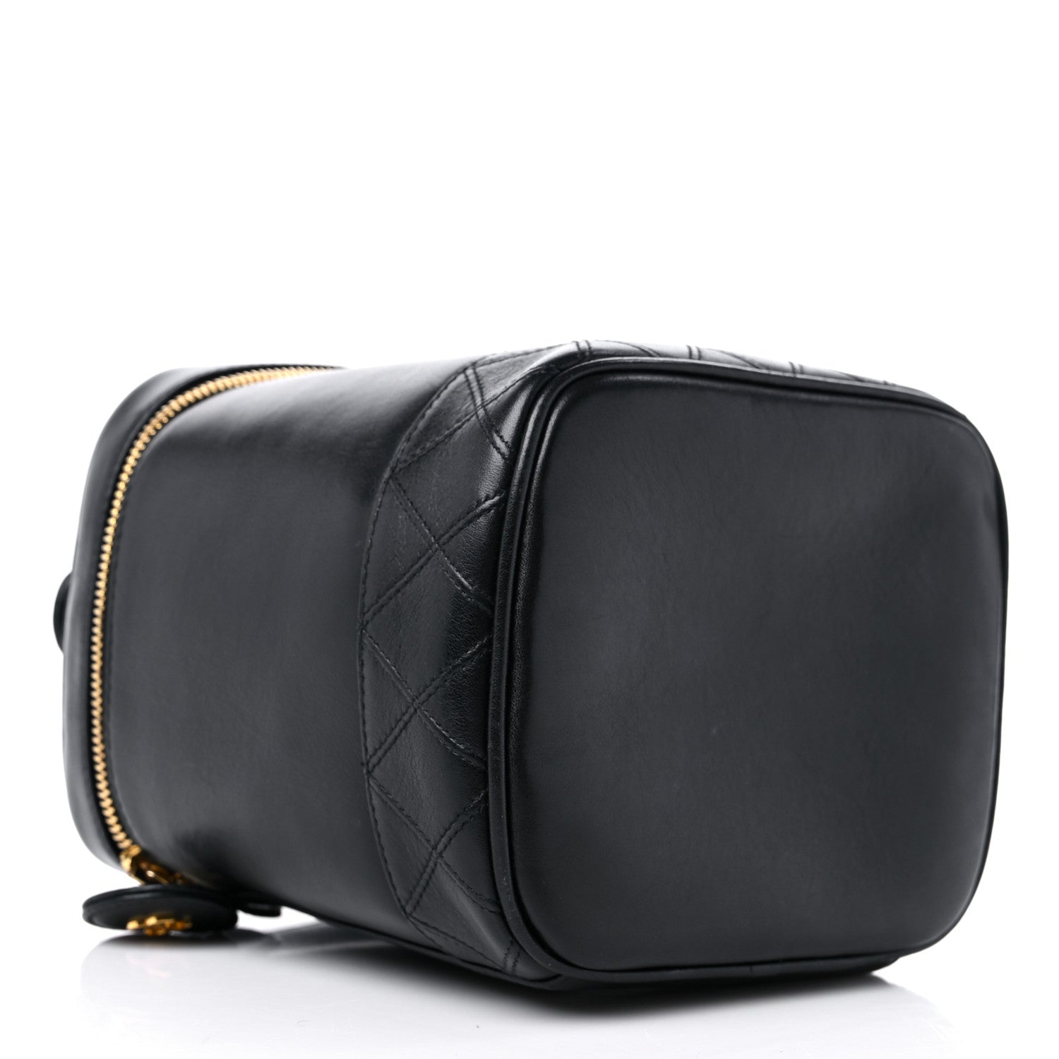 Chanel Lambskin Vanity Cosmetic Case Black 4 of 14