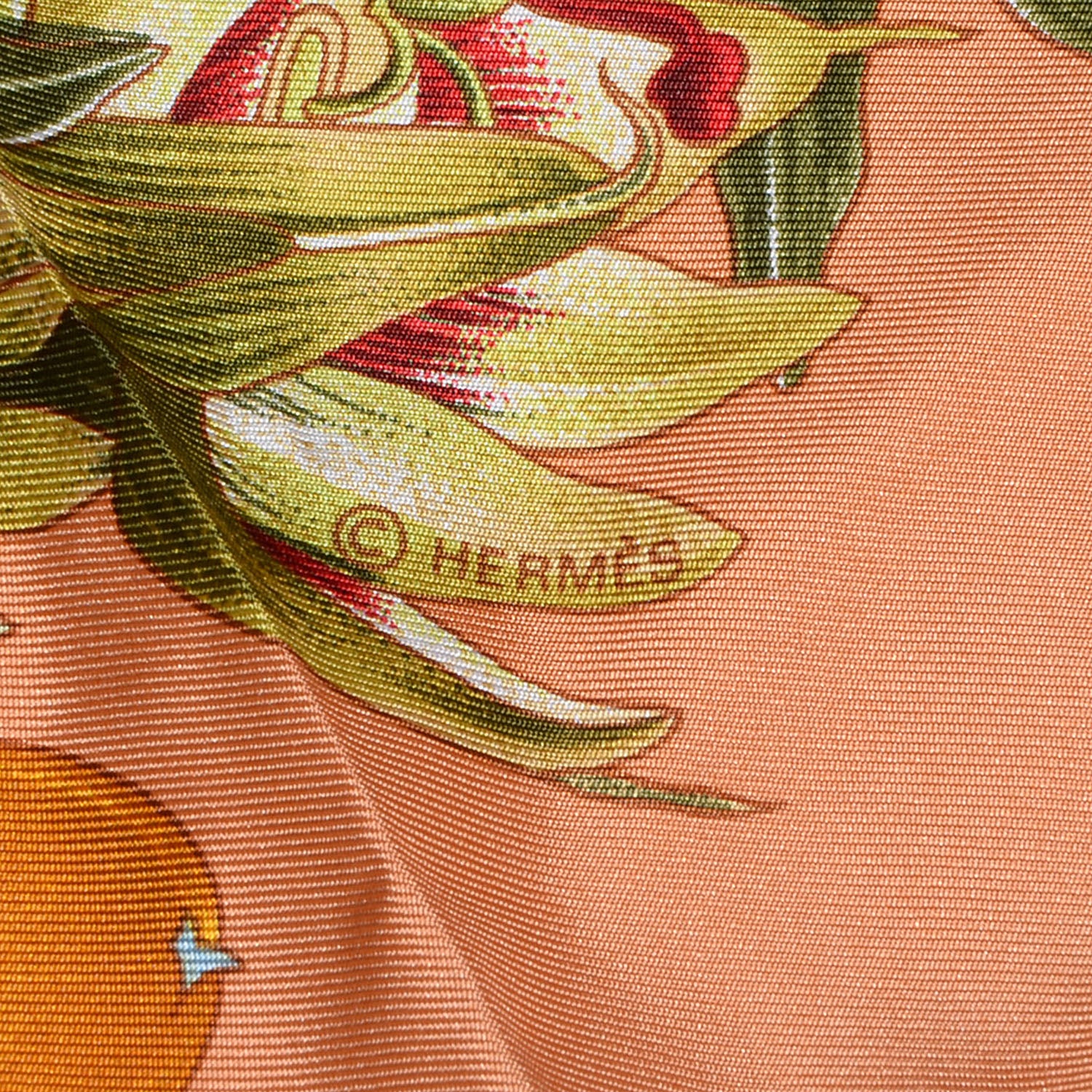 Hermes Silk Passiflores Scarf 90 4 of 4