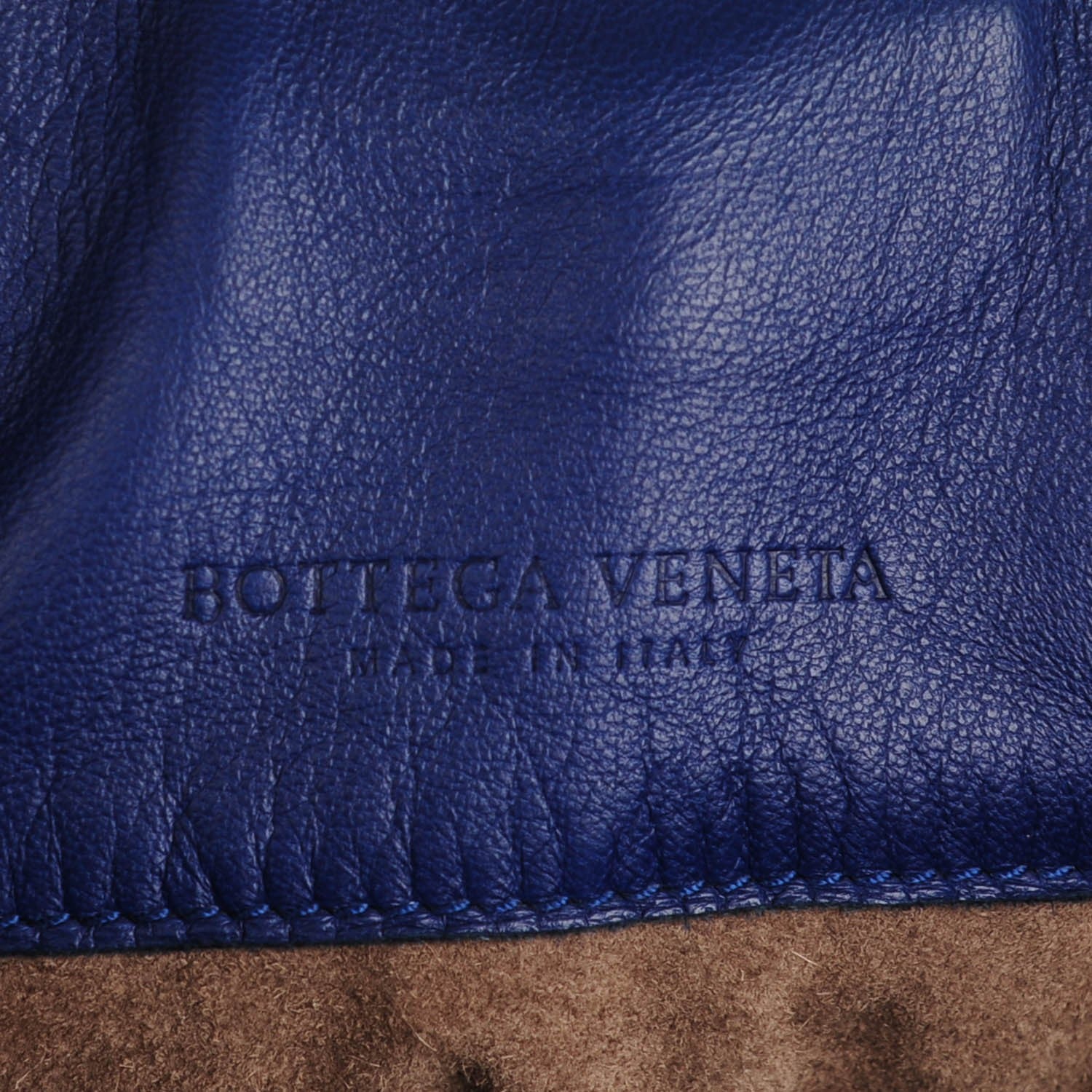 Bottega Veneta Nappa Intrecciato Parachute Bag Sapphire 6 of 7