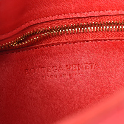Bottega Veneta Lambskin Maxi Intrecciato Cassette Crossbody Bag Bright Red 6 of 8