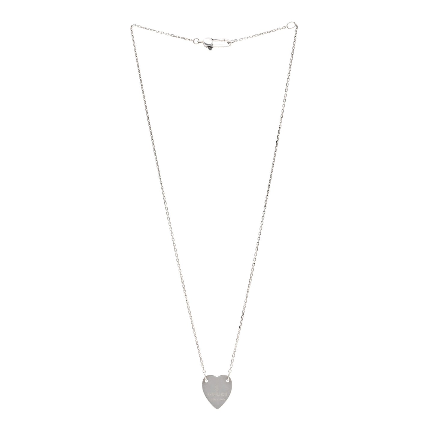 Sterling Silver Trademark Heart Pendant Necklace