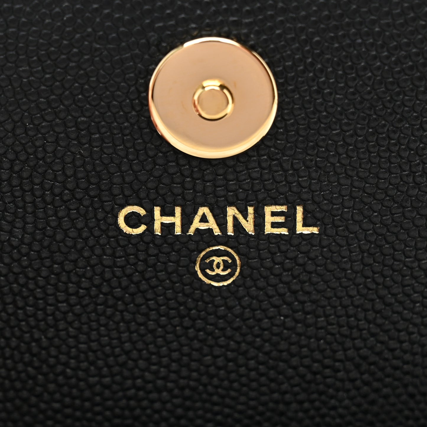 Caviar Quilted Pocket Twins Clutch With Chain Black