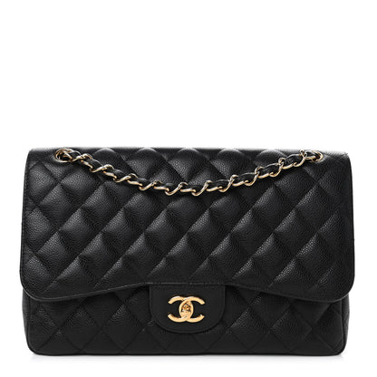 Chanel Caviar Quilted Jumbo Double Flap Black 1 of 4
