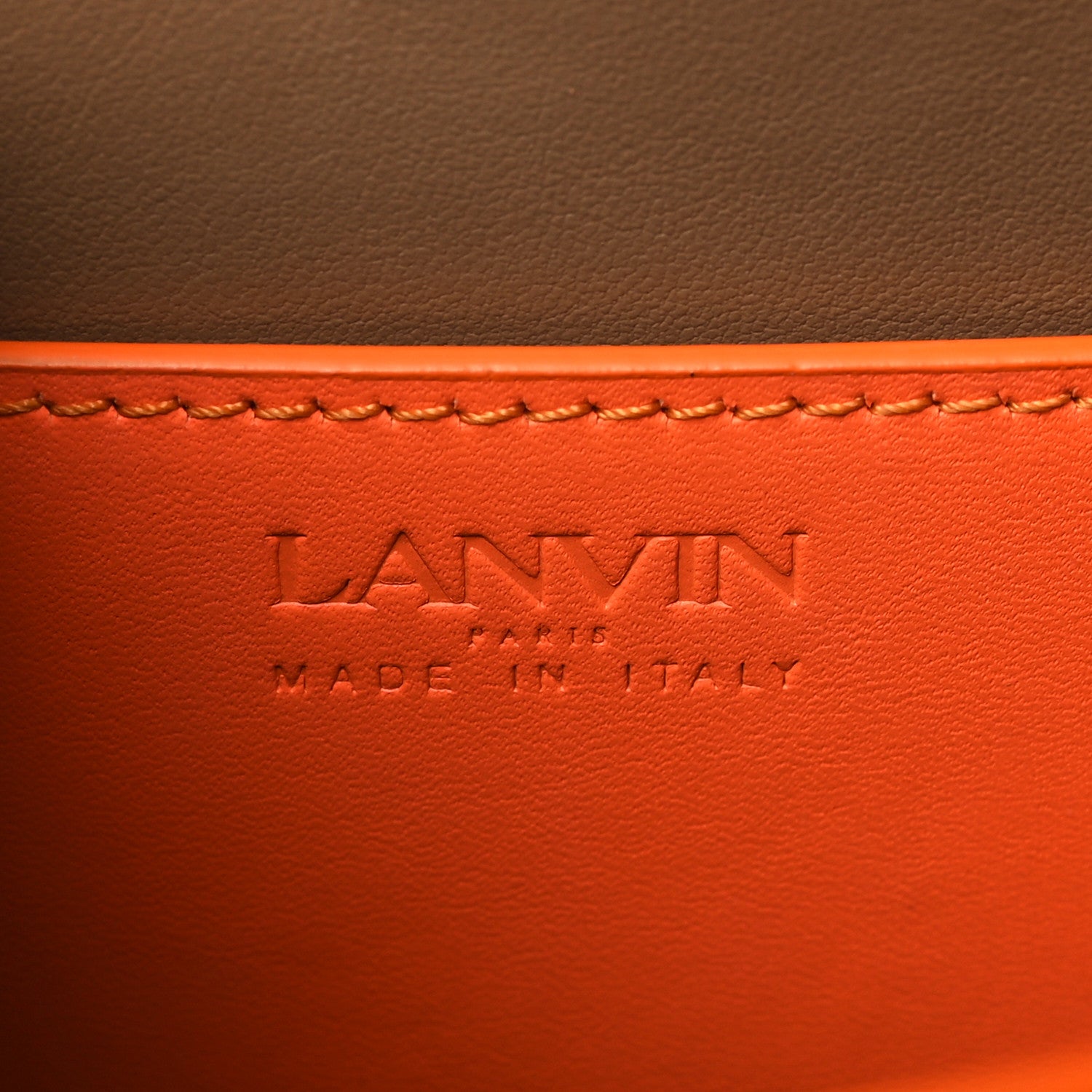 Lanvin Calfskin Concerto Bag Orange 6 of 8